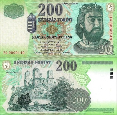 # WĘGRY - 200 FORINTÓW - 1998 - P-178 - UNC