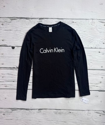 CALVIN KLEIN NOWA CZARNA BLUZKA Z DŁUGIM RĘKAWEM LONGSLEEVE