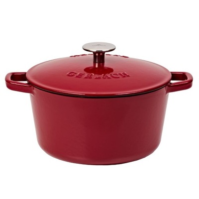 Gerlach Garnek żeliwny 3 l NATUR IRON bordowy