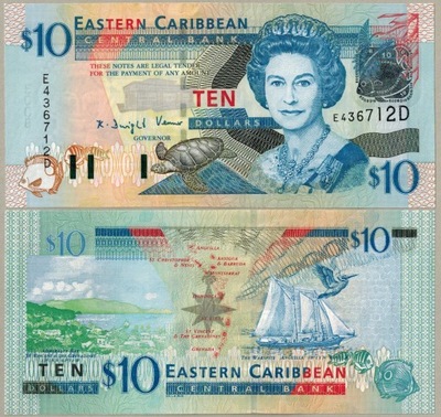 Karaiby Wschodnie 10 Dolar 2003 P-43d UNC