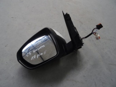 Левая зеркало 17 pin ассистент citroen c5 aircross фото №1