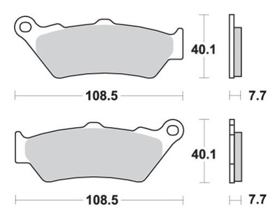 ZAPATAS DE FRENADO KH209 / KH209/2 STREET CERAMIC COLOR NEGRO  