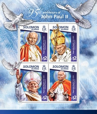 Papież Jan Paweł II blok #slm15114a