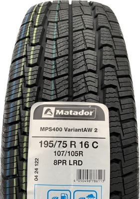 6x MATADOR MPS 400 195/75/16C 195/75R16C R16C Całoroczne IVECO DAILY 