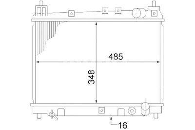 MAHLE РАДИАТОР ДВИГАТЕЛЯ ВОДЫ TOYOTA YARIS YARIS VERSO 1.3 1.5