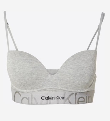 Calvin Klein Biustonosz push-up szary 75E