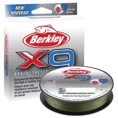 Plecionka Berkley X9 Braid Low Vis Green 0,20mm 300m