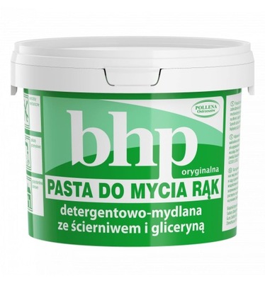 BHP pasta do mycia rąk ze ścierniwem i gliceryną 500g detergentowo mydlana