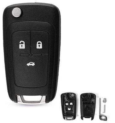 Ключ корпус pilot opel insignia astra j zafira 3 кнопки фото №1