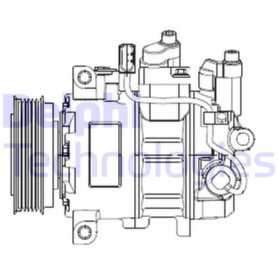 COMPRESOR KLIM.AUDI A4 04- DELPHI CS20474 COMPRESOR ACONDICIONAMIENTO  