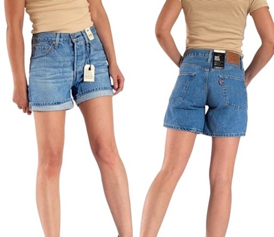 spodenki szorty jeansowe Levi's 501 Rolled Shorts W26 26