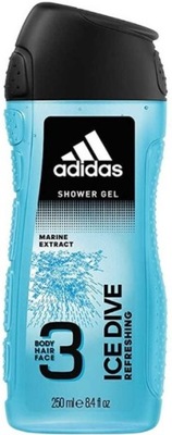 Adidas Men Ice Dive Żel pod prysznic 3w1 250ml