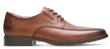 CLARKS MĘSKIE PÓŁBUTY BRĄZOWE SKÓRZANE 45 1SAE