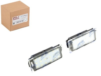 LUCES DIODO LUMINOSO LED RETROILUMIACIÓN TABLAS REJESTRACYJNEJ RENAULT CLIO 3 3D  