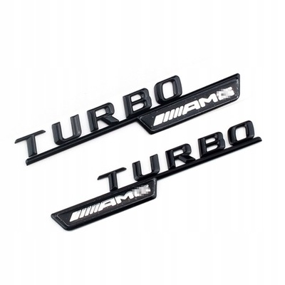 EMBLEMA INSIGNIA LOGOTIPO TURBO AMG MERCEDES  