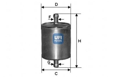 ФИЛЬТР ТОПЛИВА OCTAVIA II 04-13 UFI