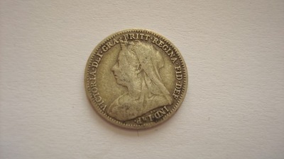 Moneta Wielka Brytania - 3 pensy - 1901