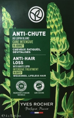 Yves Rocher Anti - Chute kuracja do włosów ampułki 4 x 15 ml