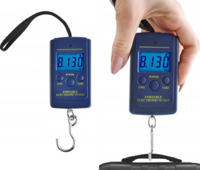 WAGA BAGAŻOWA HAKOWA PODRÓŻNA WĘDKARSKA 40 KG LCD