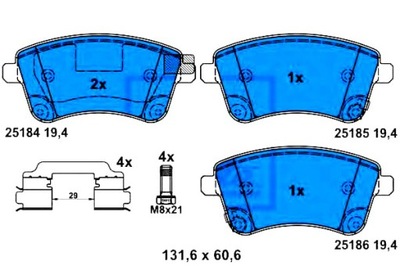 Ate тормозные колодки тормозные kia venga 1.4 crdi 75 yn фото №1