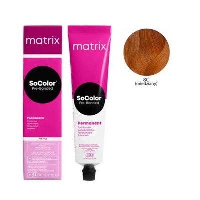 Matrix SoColorBeauty farba 8C Jasny Blond Miedziany