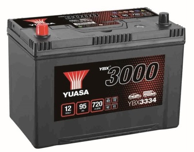 Акумулятор yuasa ybx334 95ah 720a amper фото №1