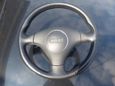 VOLANTE DE TRES RADIOS CUERO AUDI A2 A3 8L RESTYLING  