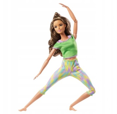 Lalka Barbie Barbi gimnastyczka zielone ubranko