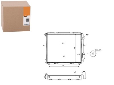 Радіатор renault clio i 1,9d nrf фото №1