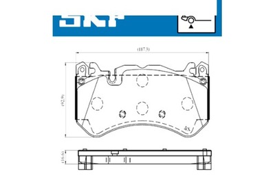 SKF ZAPATAS DE FRENADO AUDI MERCEDES A6 A6 4F2 A6 AVANT 4F5 A7 AMG GT  