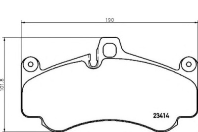 Brembo p 65 032 набор тормозных колодок тормозных, тормоза дисковые фото №1