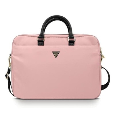 Guess Torba 16" różowy/pink Nylon Triangle Logo