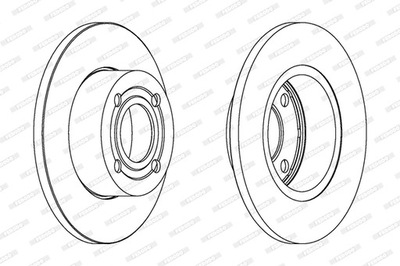 DISC BRAKE FERODO DDF318  