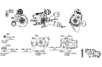 NISSENS TURBINA VOLVO S40 I V40 MITSUBISHI CARISMA SPACE STAR  