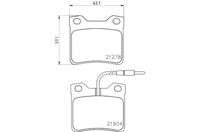 TEXTAR КОЛОДКИ ТОРМОЗНЫЕ MERCEDES ЗАД VITO 108-11