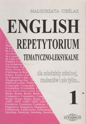 Cieślak ENGLISH REPETYTORIUM TEMATYCZNO-LEKSYKALNE 1
