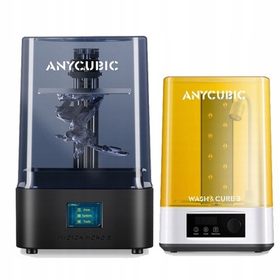 ANYCUBIC Wash and Cure Machine 3.0, 2 in 1 UV Washing and Curing Station  for ANYCUBIC Photon Mono 2 Mars Series LCD/DLP/SLA 3D Printer Models, with