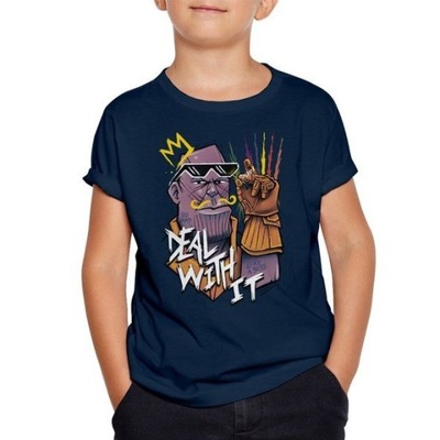 Koszulka dziecięca Deal With It Thanos 140