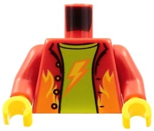 LEGO Tors - Kurtka / Piorun / Płomienie 973pb4470c01 NOWY