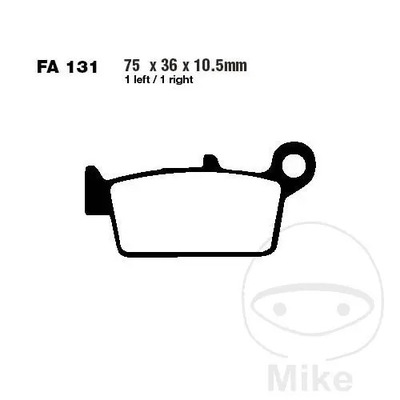 КОЛОДКИ ГАЛЬМІВНІ ЗАДНЄ EBC FA131