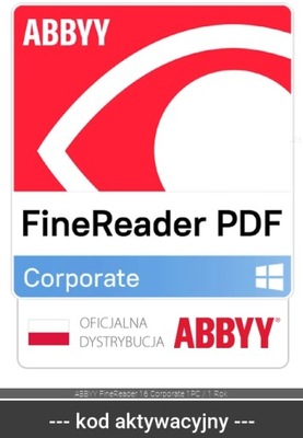ABBYY FineReader 16 Corporate 1PC / 1 Rok