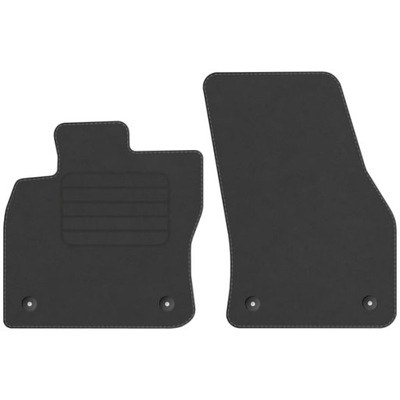 VW FOR MAKE MATS VELOUR STD GRAPHITE FRONT  