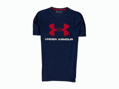 Under Armour tshirt loose klasyk duże logo slim L
