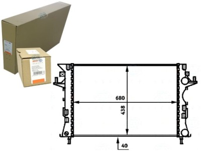 Радиатор renault espace 02- behr hella фото №1