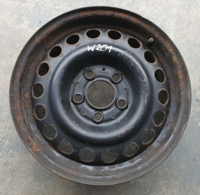 Диск стальной 15 5x112 6j et49 mercedes w201 фото №1