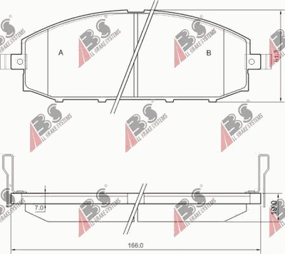 ZAPATAS DE FRENADO PARTE DELANTERA NISSAN PATROL GR 1997- 2002  