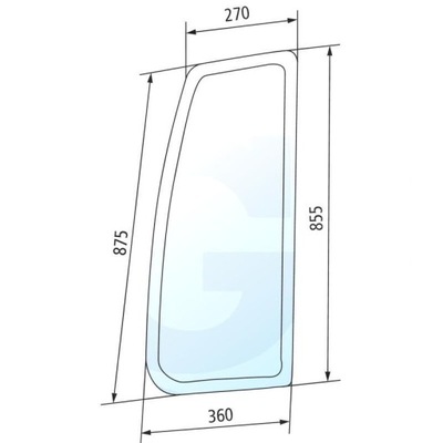 СКЛО БІЧНА ПРАВЕ DEUTZ AGROTRON 4424511