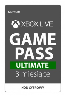 Xbox Game Pass / GOLD Live Ultimate 3 miesiące