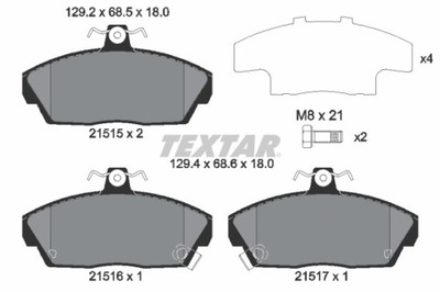 КОЛОДКИ ДИСКОВЫЕ ТОРМОЗНОЕ HONDA ПЕРЕД CIVIC 94-/01-/ROVER 200/400/25/45 2151503 фото