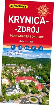 Krynica-Zdrój i okolice. Plan miasta w skali 1:17 500